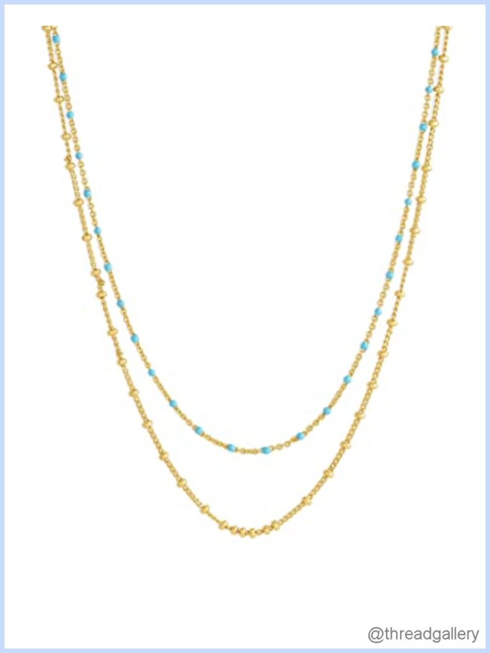 gorjana Capri Layer Necklace 18k Gold Plated Women Chains